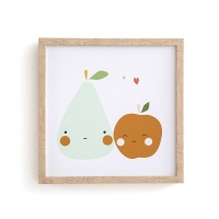 Рамка Детская с рисунком яблокогруша Fruta единый размер разноцветный LA REDOUTE INTERIEURS  фото, kupilegko.ru